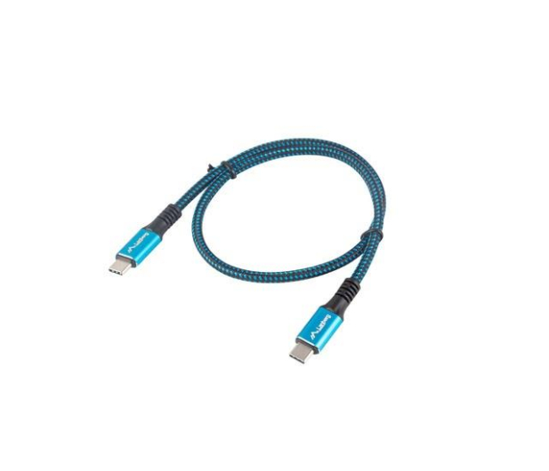 LANBERG Kabel USB-C M/M USB4 1.2m 100W 8K 60HZ czarno-niebieski CA-CMCM-45CU-0012-BK - 1086475 - zdjęcie 2